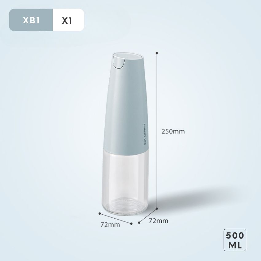 Bình đựng dầu ăn thông minh 500 ml tự đóng mở nắp , chai đựng dầu ăn thủy tinh cao cấp sang trọng - PMGVDARD06TR500