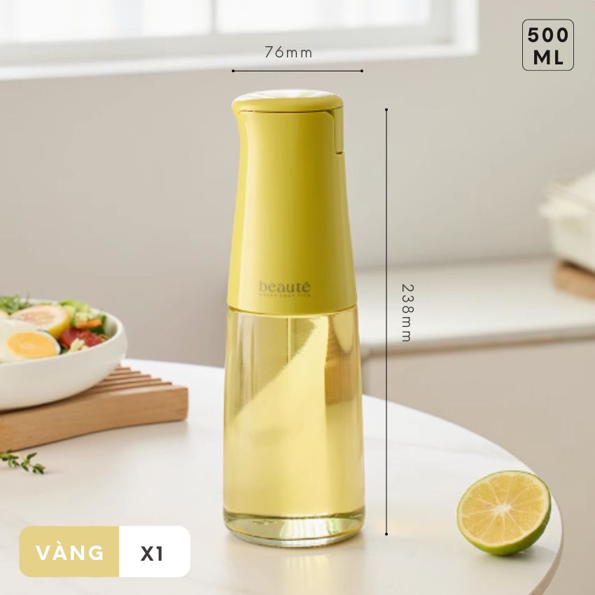 Bình đựng dầu ăn thông minh FEEKA nắp tự đóng mở, chai đựng dầu ăn thủy tinh cao cấp sang trọng - BAEGVDARD01TR
