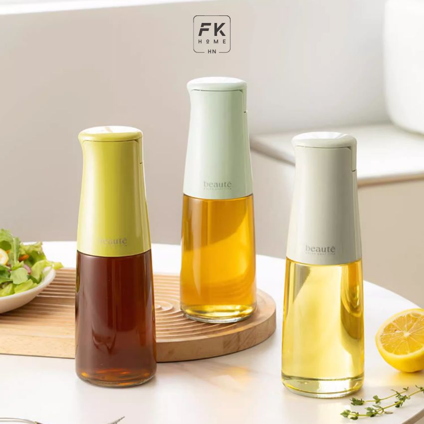 Bình đựng dầu ăn thông minh FEEKA nắp tự đóng mở, chai đựng dầu ăn thủy tinh cao cấp sang trọng - BAEGVDARD01TR