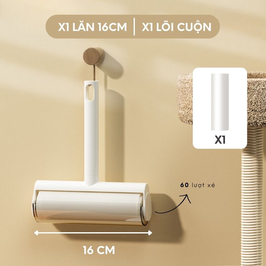 Cây lăn bụi giường FEEKA cải tiến độ dài 16 cm, chổi lăn bụi quần áo phiên bản mới phong cách sang trọng - DLCHLB1L021TR16