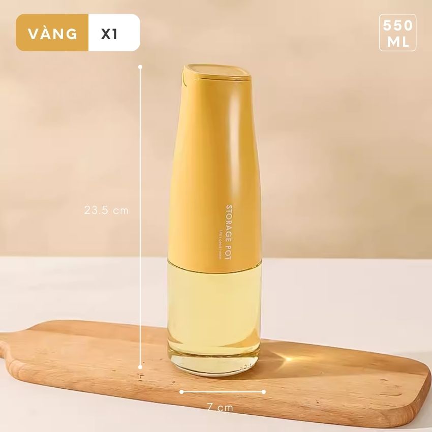 Bình đựng dầu ăn thông minh FEEKA nắp tự đóng mở, chai đựng dầu ăn thủy tinh cao cấp sang trọng - DLGVDARD03TR