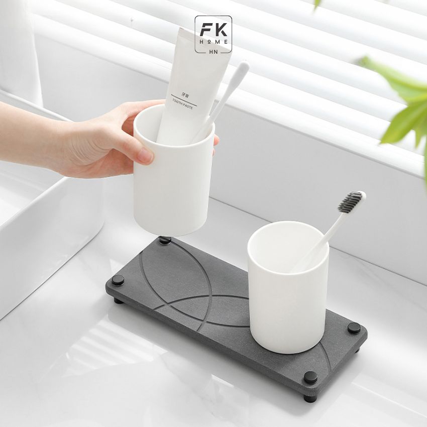 Đế Lót Ly Bằng Đá Diatomite Thấm Hút Nước, Miếng Lót Cốc Bằng đá - YSKHCLCD02XD