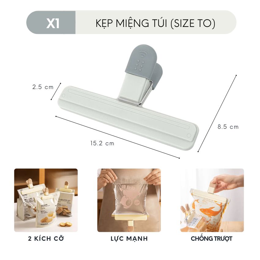 Kẹp miệng túi bảo quản thực phẩm FEEKA lò xo mạnh, máy hàn miệng túi mini tiện dụng - WUCKHCKMT01DX1