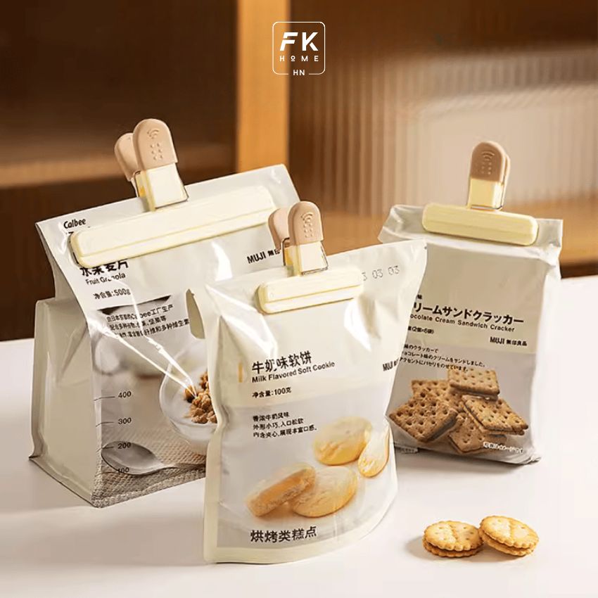 Kẹp miệng túi bảo quản thực phẩm FEEKA lò xo mạnh, máy hàn miệng túi mini tiện dụng - WUCKHCKMT01DX1