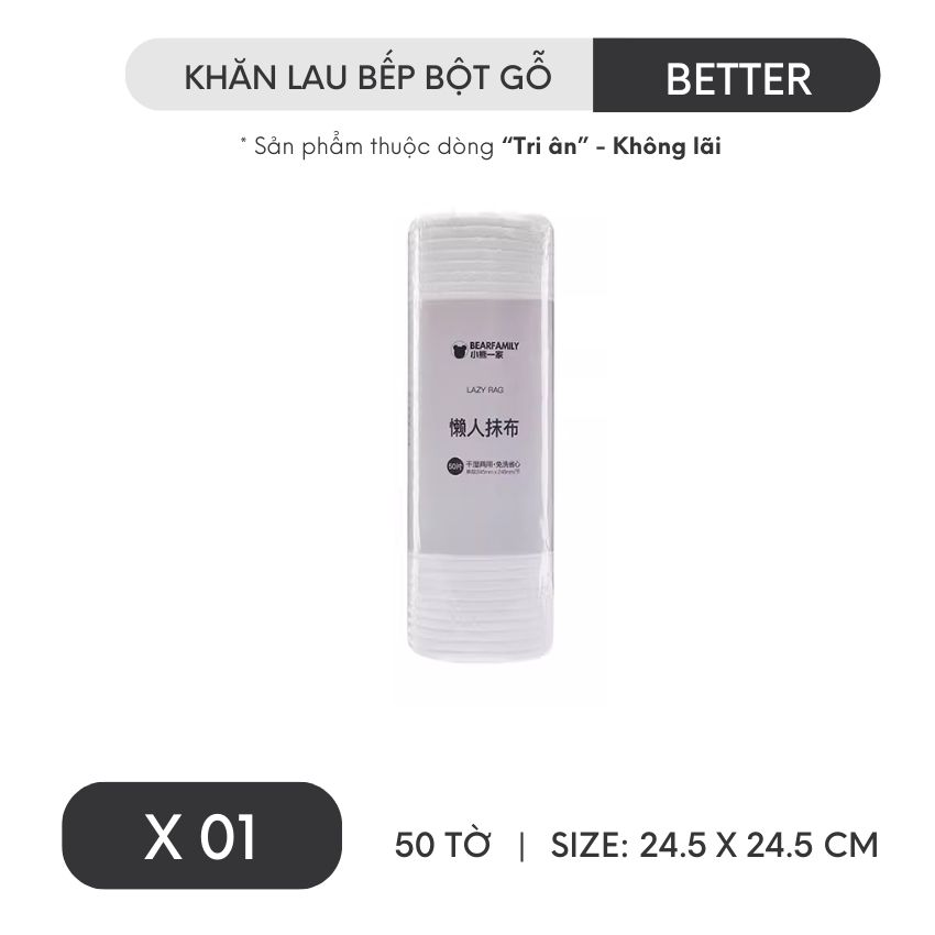 Cuộn giấy lau bếp đa năng, khăn giấy lau dầu mỡ tái sử dụng - BTKHLB01TH