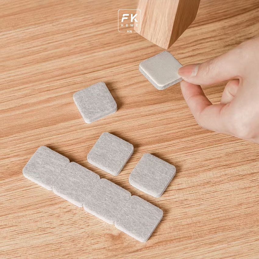 Miếng lót nỉ bọc chân ghế di chuyển êm chống ồn, bọc chân ghế cao su chống trượt - UNKHCQCGNITX