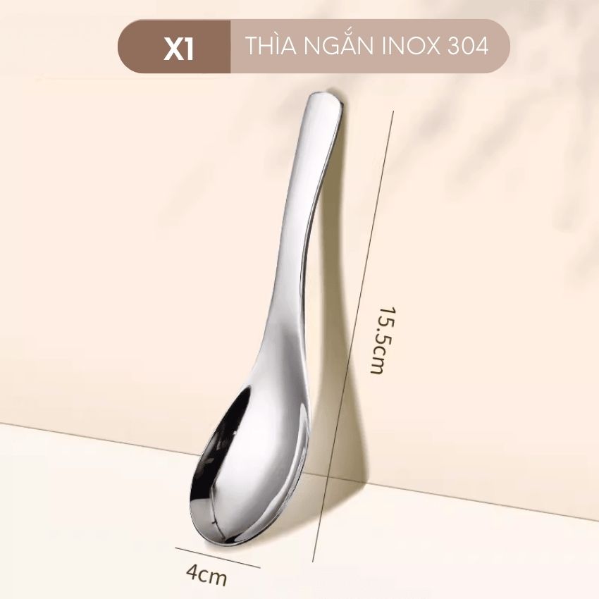 Thìa muỗng inox 304 FEEKA cán dài cao cấp, muỗng thìa inox 304 cao cấp cán dài - WUCTAXUNGX1