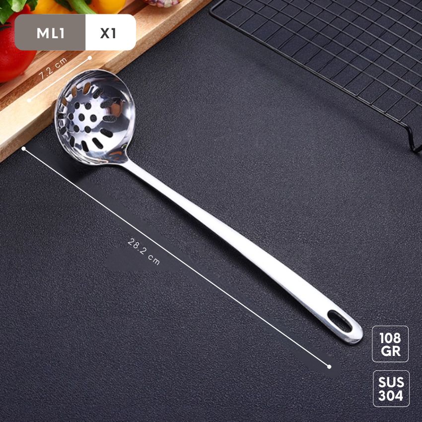 Thìa muỗng inox 304 FEEKA cán dài cao cấp, muỗng thìa inox 304 cao cấp cán dài - UNTAXU032DX3