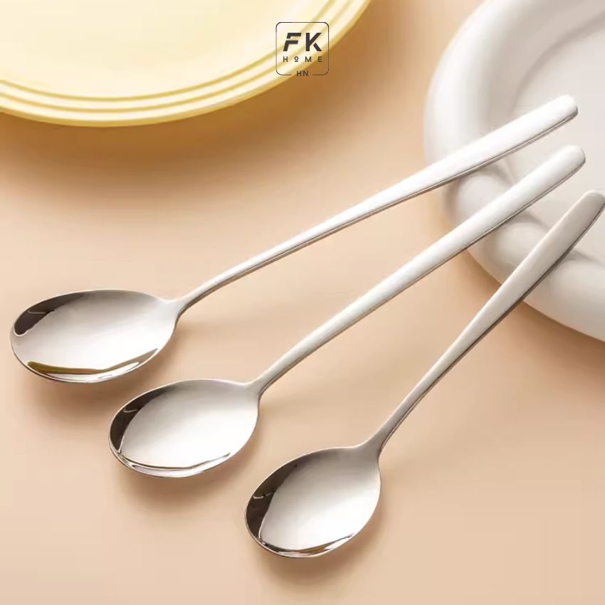 Thìa muỗng inox 304 FEEKA cán dài cao cấp, muỗng thìa inox 304 cao cấp cán dài - WUCTAXUDX1
