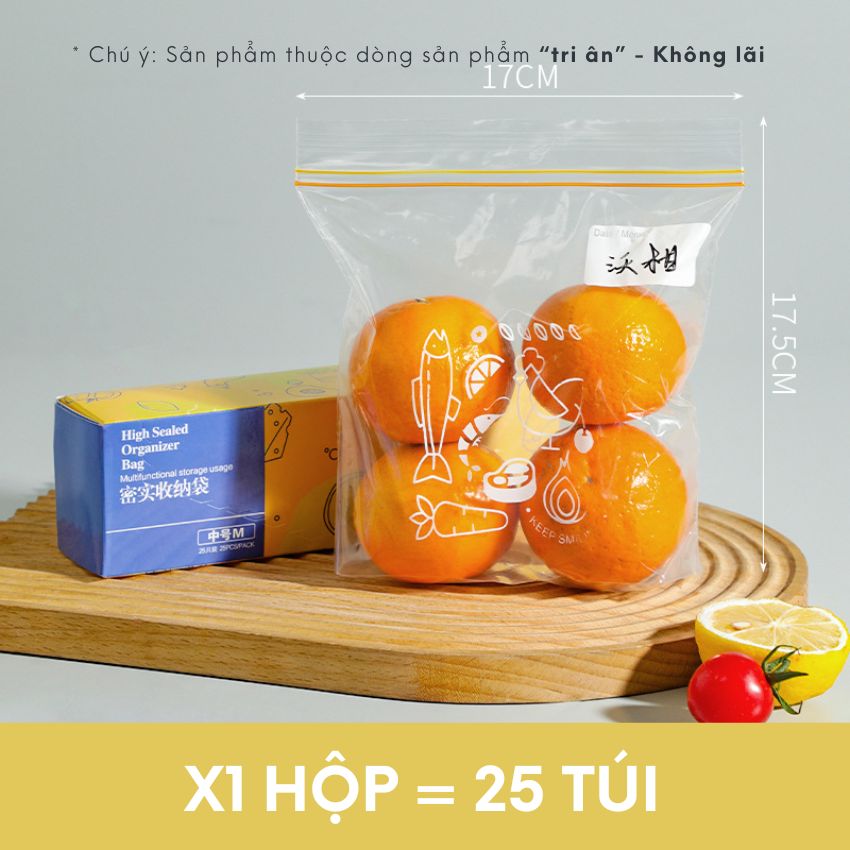 Túi zip đựng thực phẩm trong suốt có khóa đôi, túi díp bọc thực phẩm có khóa bám kín - DXKHCZIPS